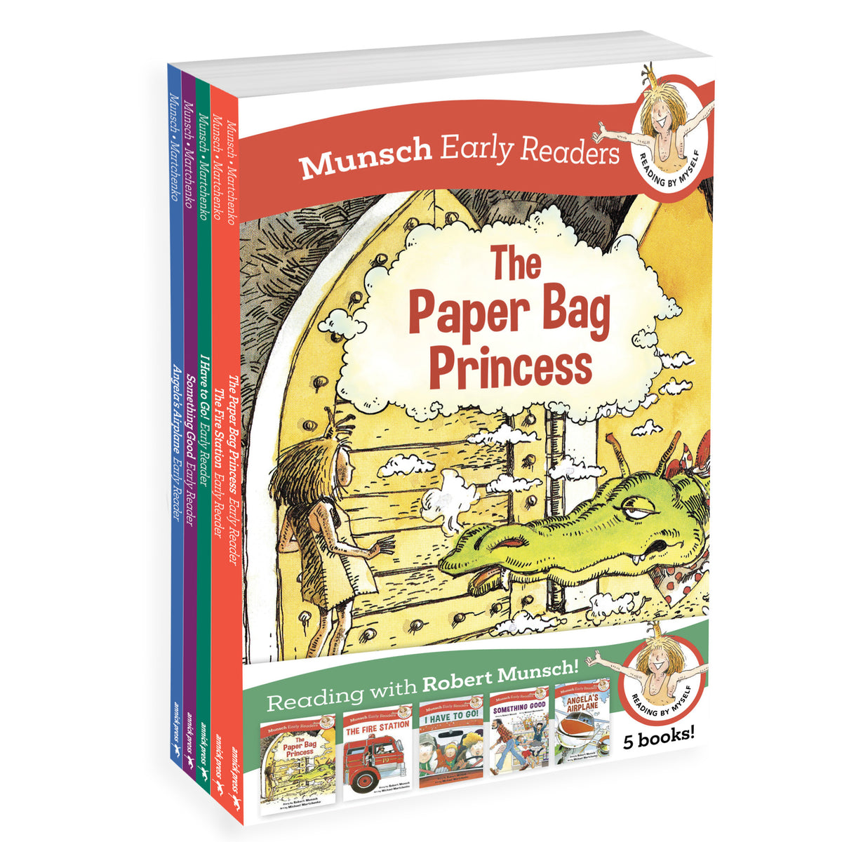 Cover image for Robert Munsch Early Reader Pack: 5 book set ISBN 9781773219370