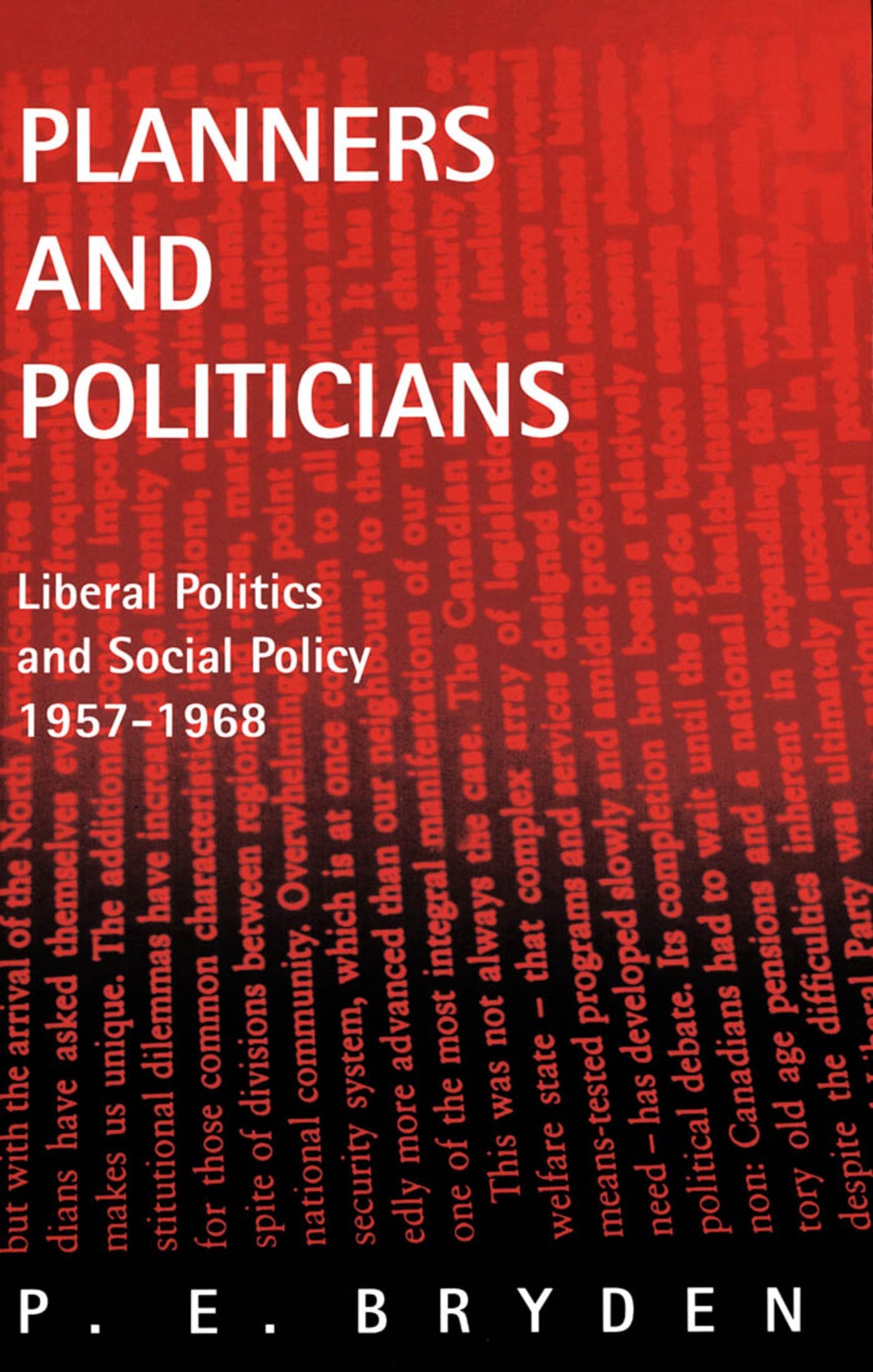 Cover image for Planners and Politicians ISBN 9780773516519