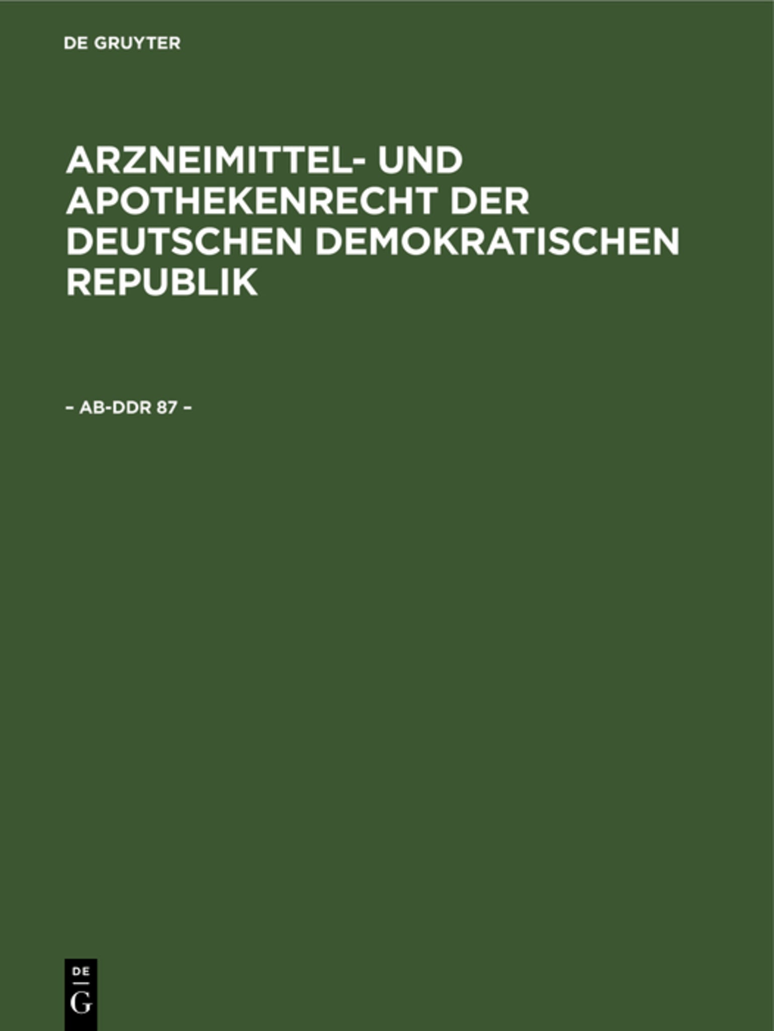 – AB-DDR 87 –