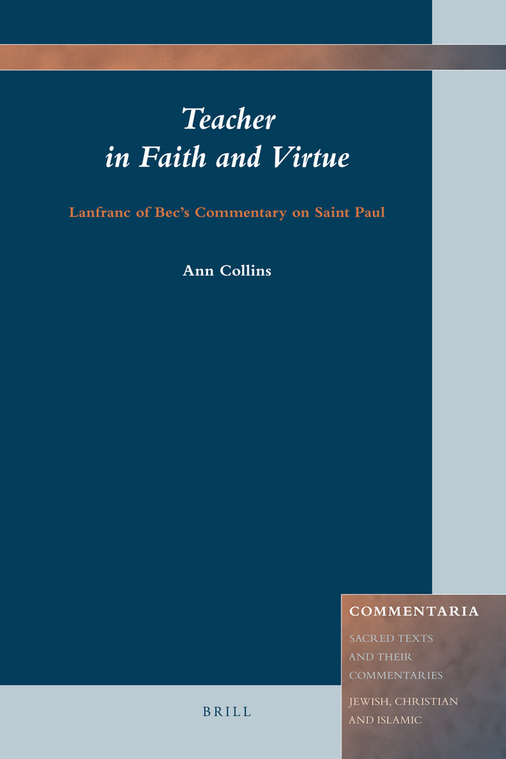 Cover image for Teacher in Faith and Virtue ISBN 9789004163478