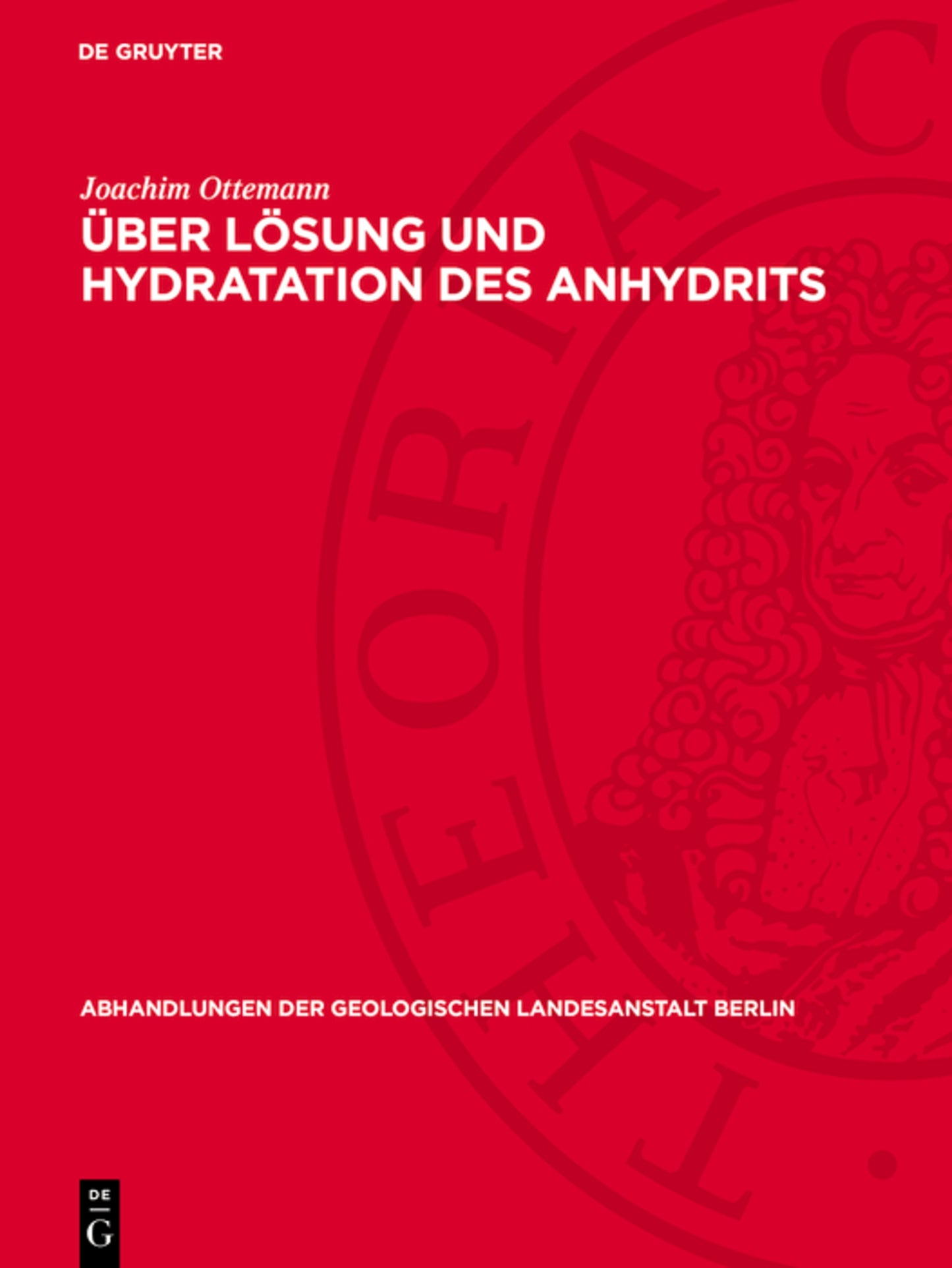 Über Lösung und Hydratation des Anhydrits