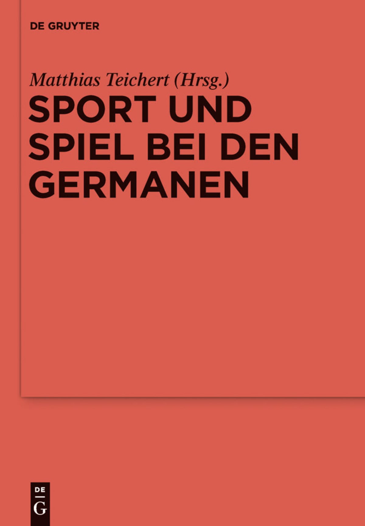 Cover image for Sport und Spiel bei den Germanen ISBN 9783110334975