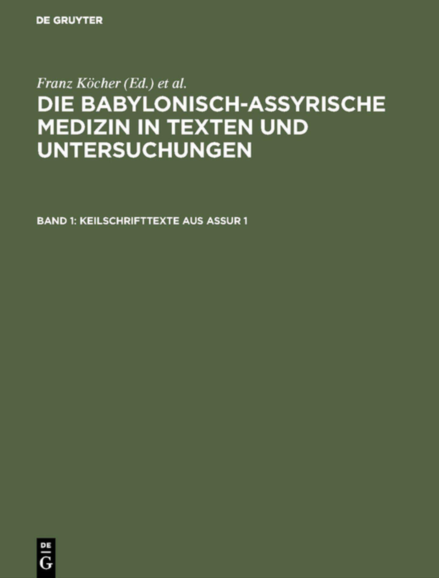 Keilschrifttexte aus Assur 1