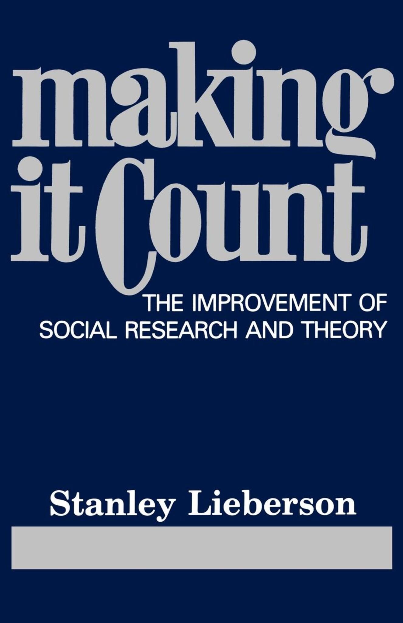 Cover image for Making It Count ISBN 9780520908420