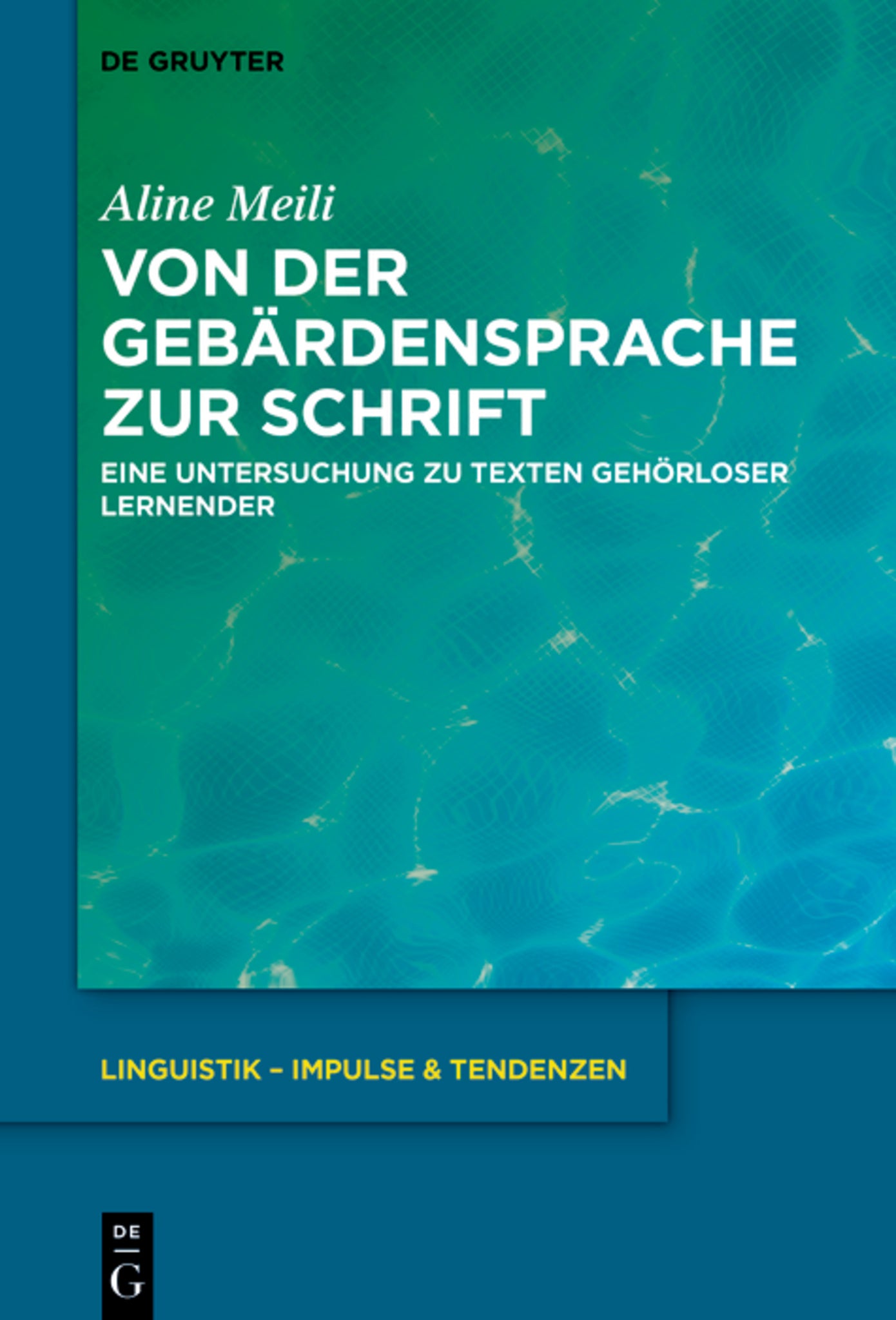 Cover image for Von der Gebärdensprache zur Schrift ISBN 9783111015330