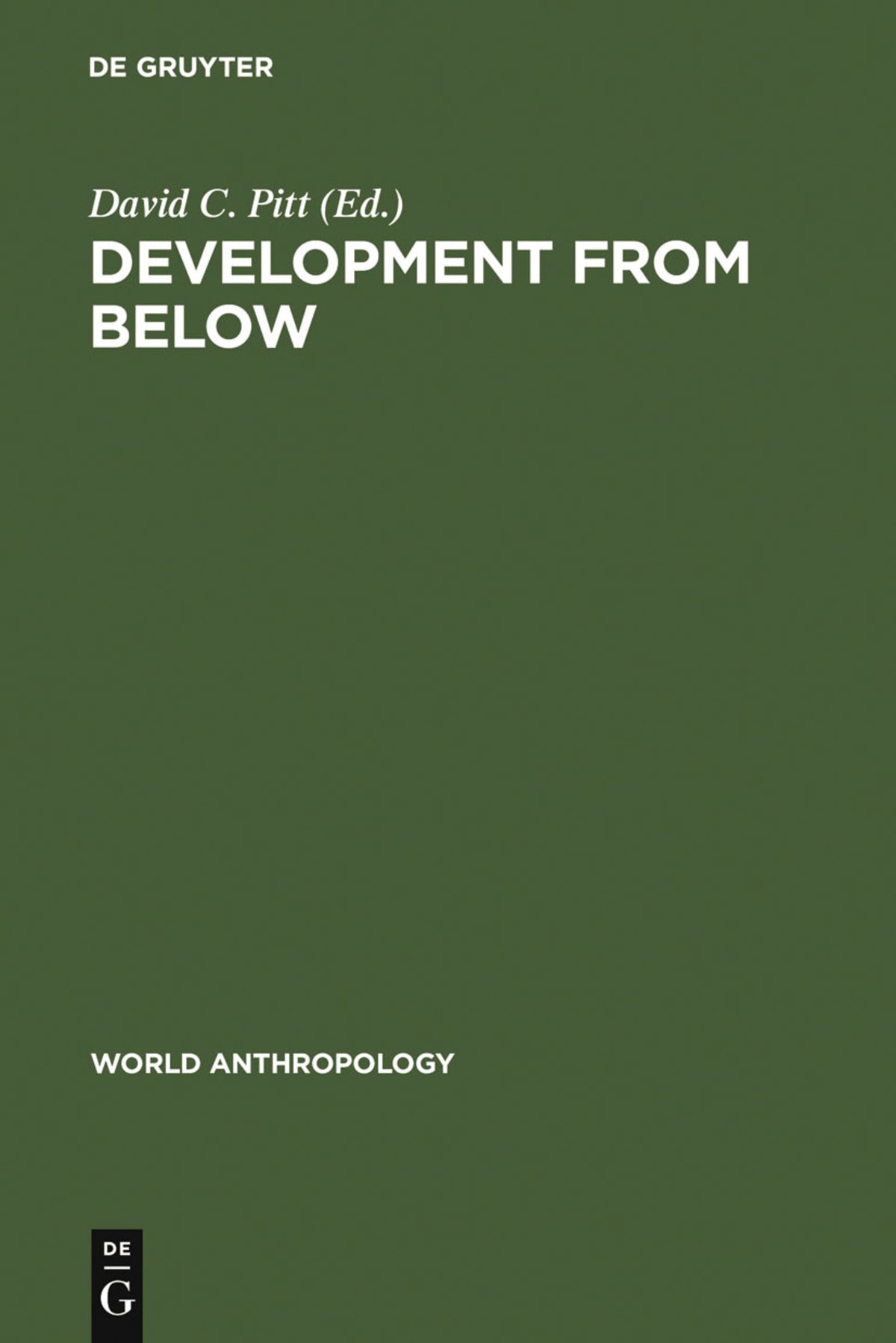Cover image for Development from Below ISBN 9789027978691