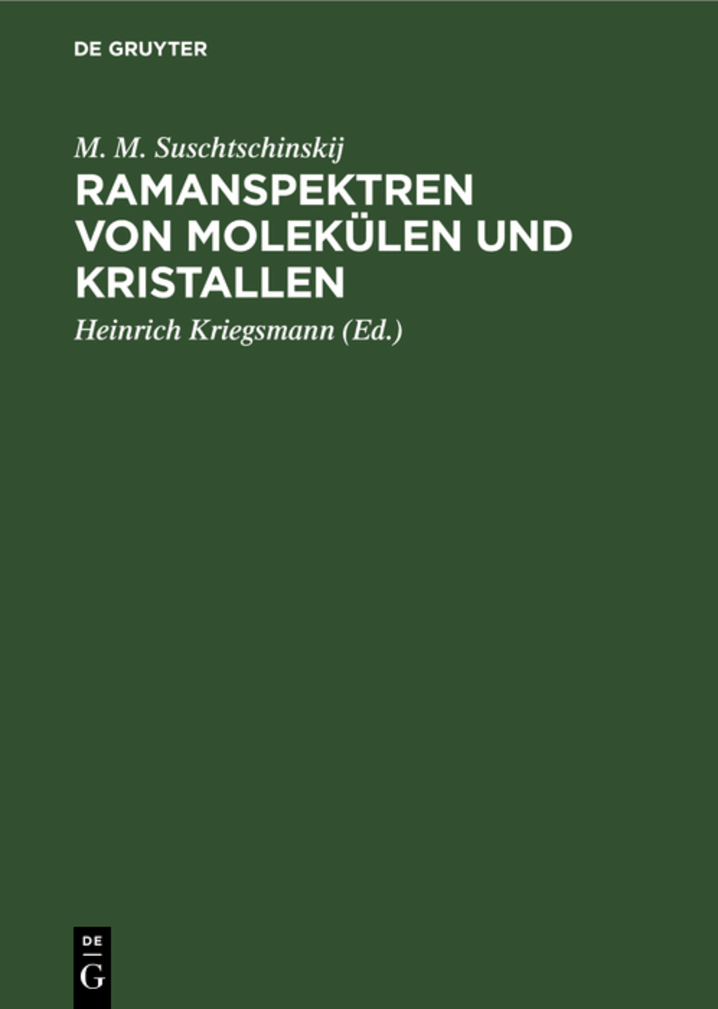 Ramanspektren von Molekülen und Kristallen