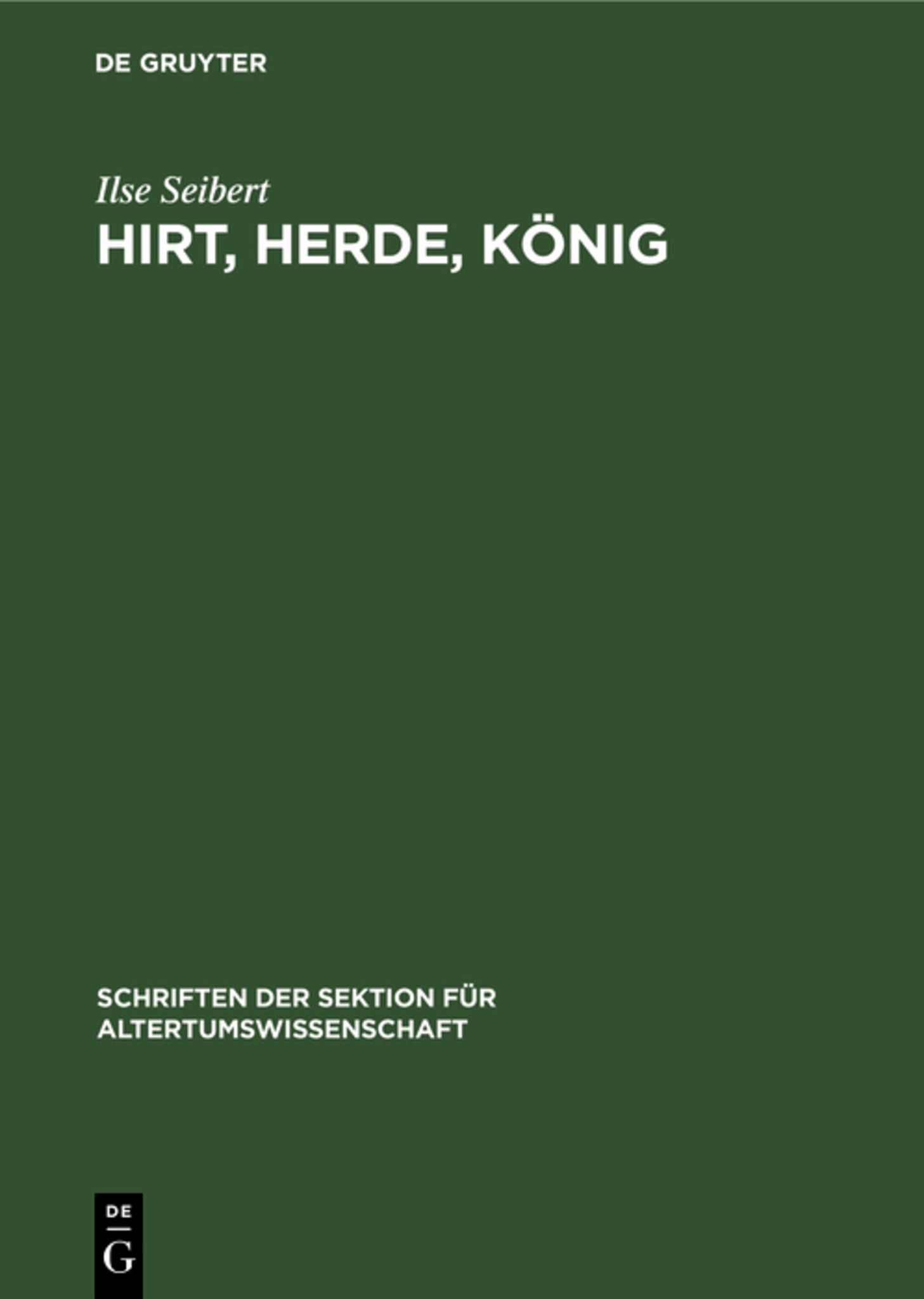 Hirt, Herde, König