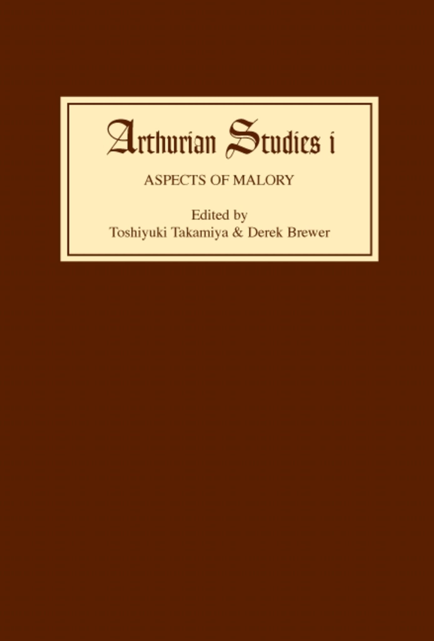 Cover image for Aspects of Malory ISBN 9780859910682
