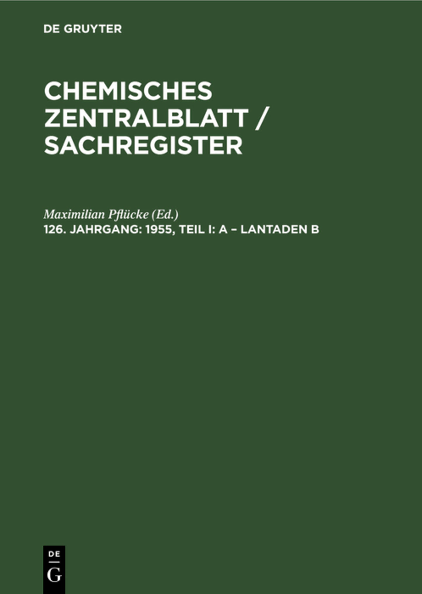 1955, Teil I: A – Lantaden B