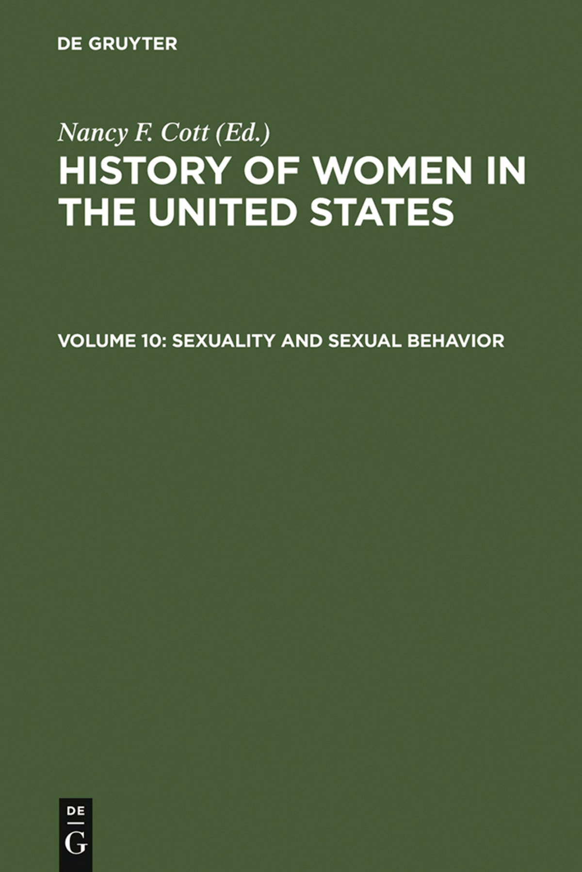 Cover image for Sexuality and Sexual Behavior ISBN 9783598414640