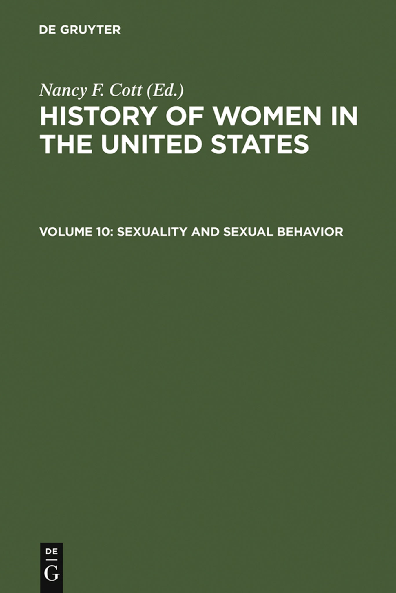 Cover image for Sexuality and Sexual Behavior ISBN 9783598414640