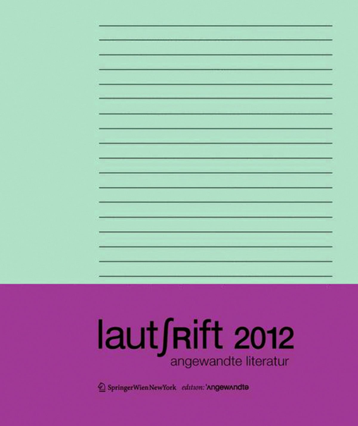 Cover image for Lautschrift 2012 ISBN 9783990434857