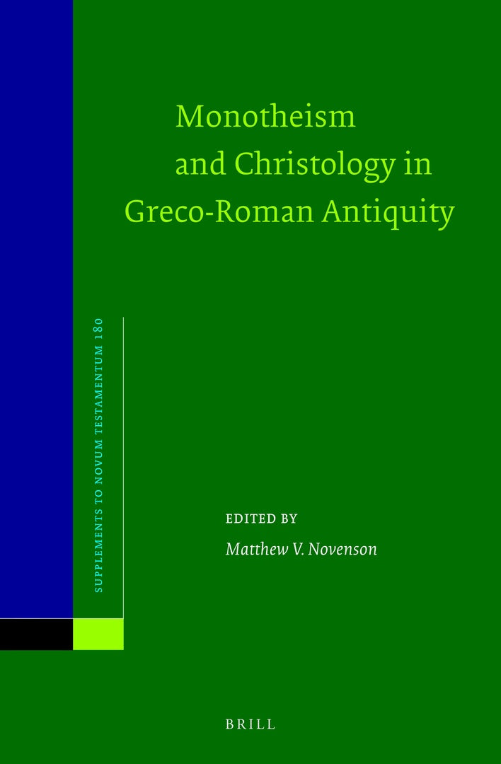 Cover image for Monotheism and Christology in Greco-Roman Antiquity ISBN 9789004437975