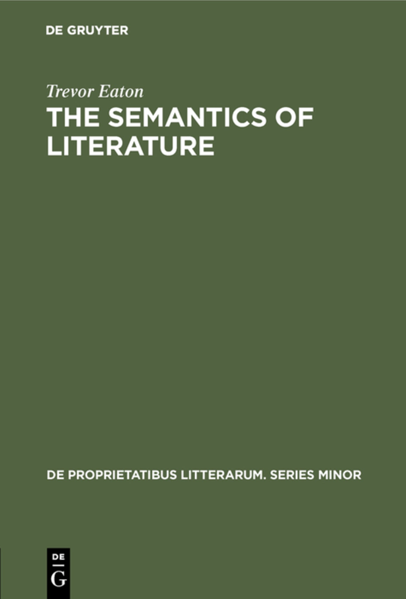 The semantics of literature