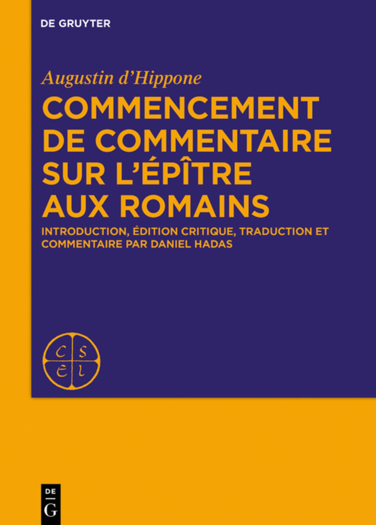 Commencement de commentaire sur l’épître aux Romains