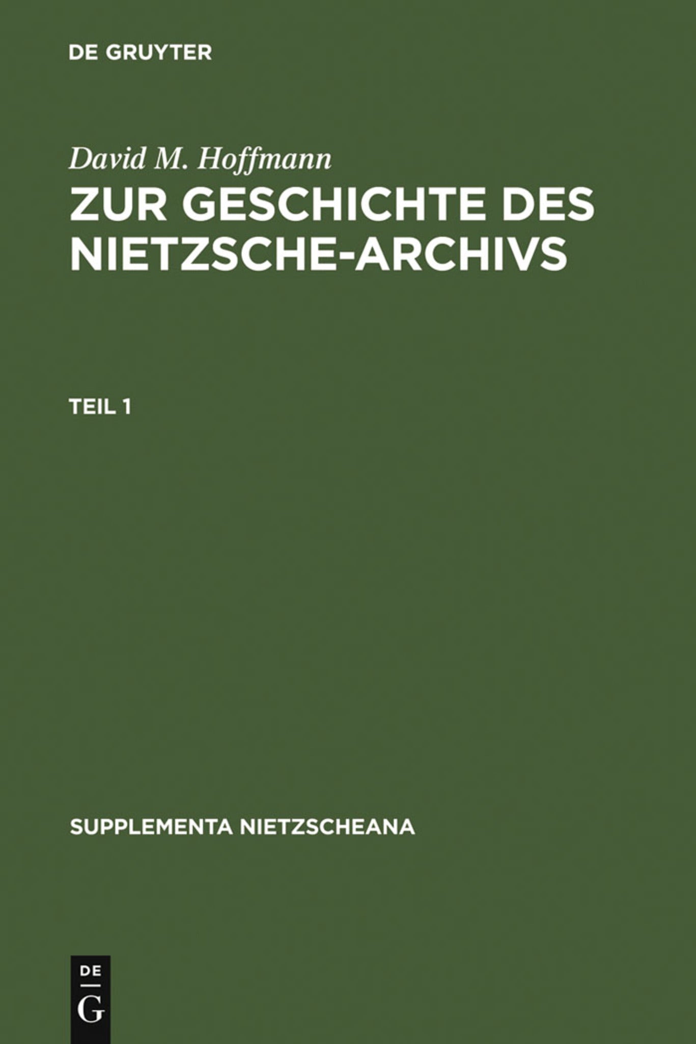 Zur Geschichte des Nietzsche-Archivs