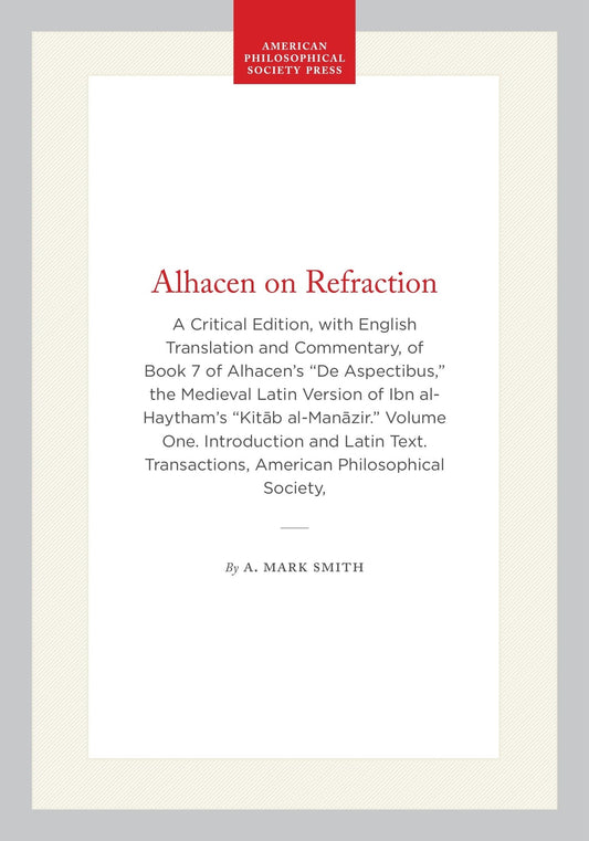 Alhacen on Refraction