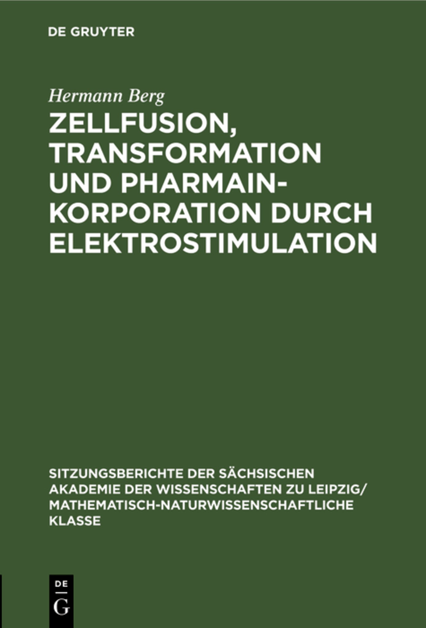 Zellfusion, Transformation und Pharmainkorporation durch Elektrostimulation
