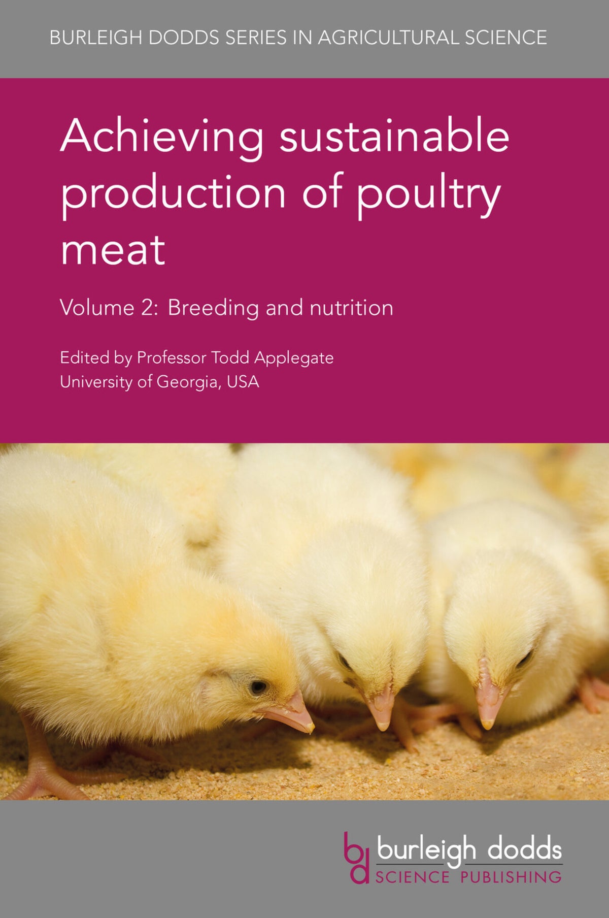 Cover image for Achieving sustainable production of poultry meat Volume 2 ISBN 9781786760715