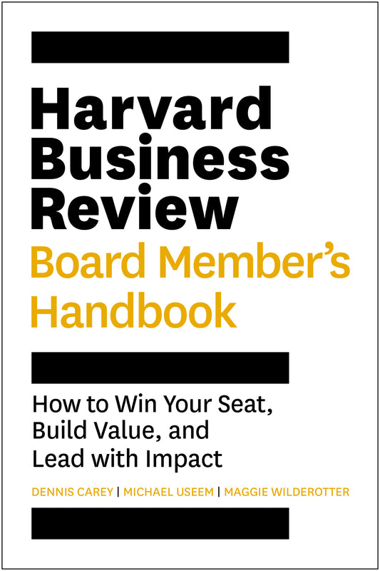 Harvard Business Review Board Member's Handbook