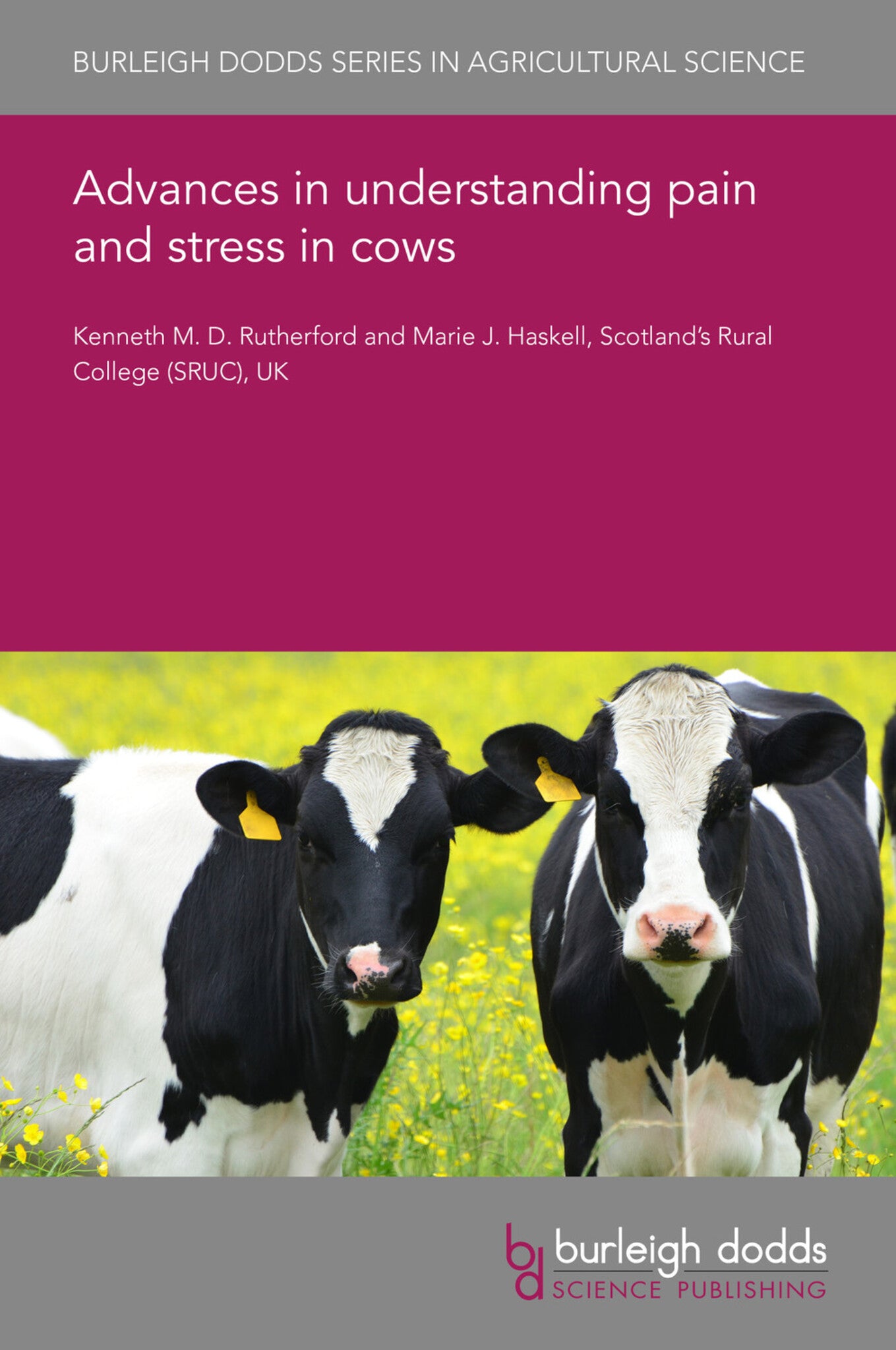 Cover image for Advances in understanding pain and stress in cows ISBN 9781801460903