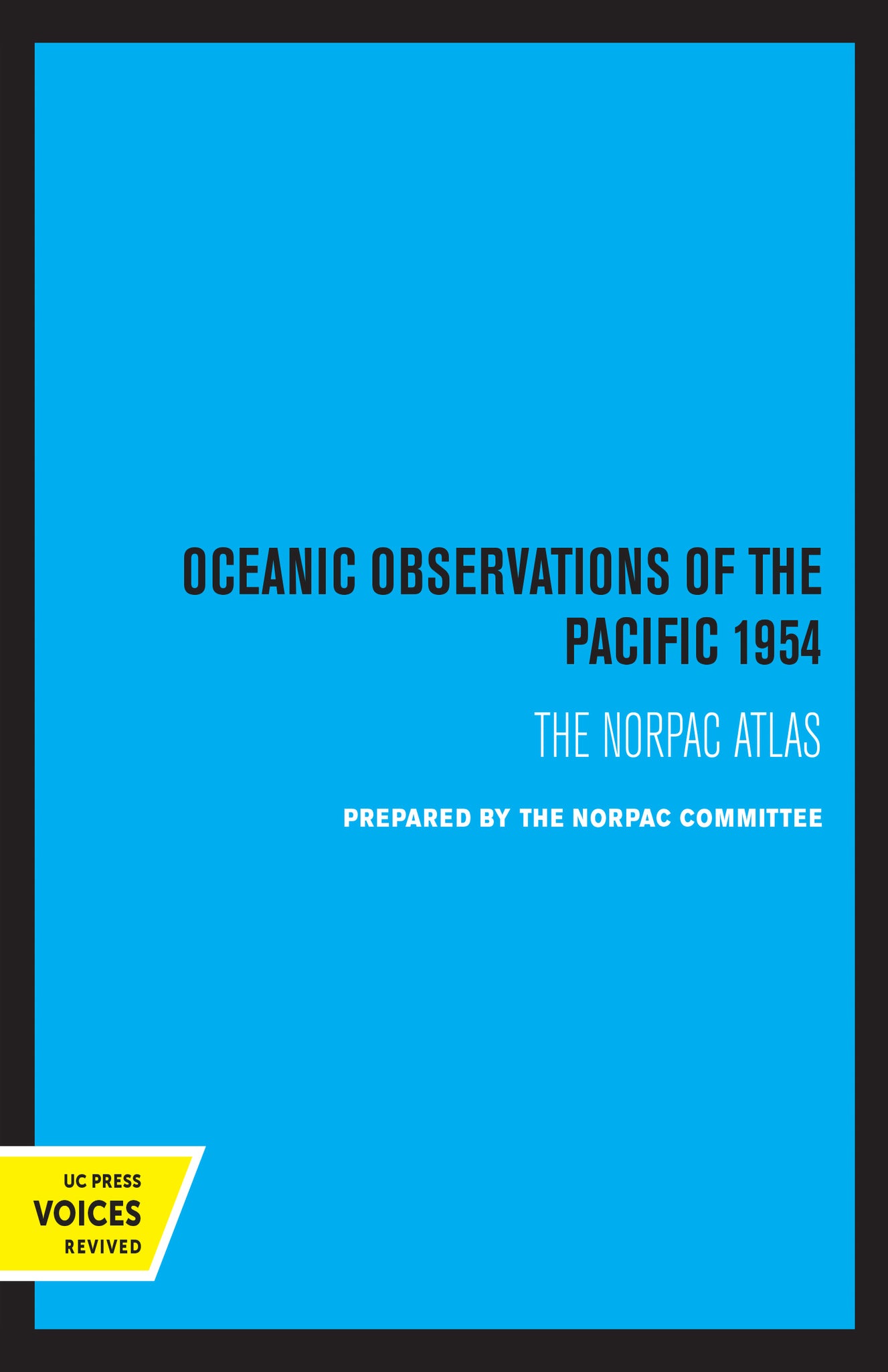 Cover image for Oceanic Observations of the Pacific 1954 ISBN 9780520339750