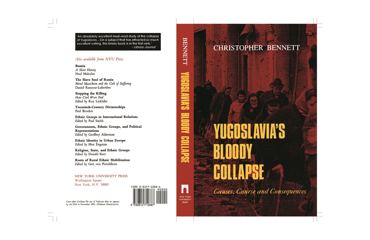 Cover image for Yugoslavia's Bloody Collapse ISBN 9780814712344