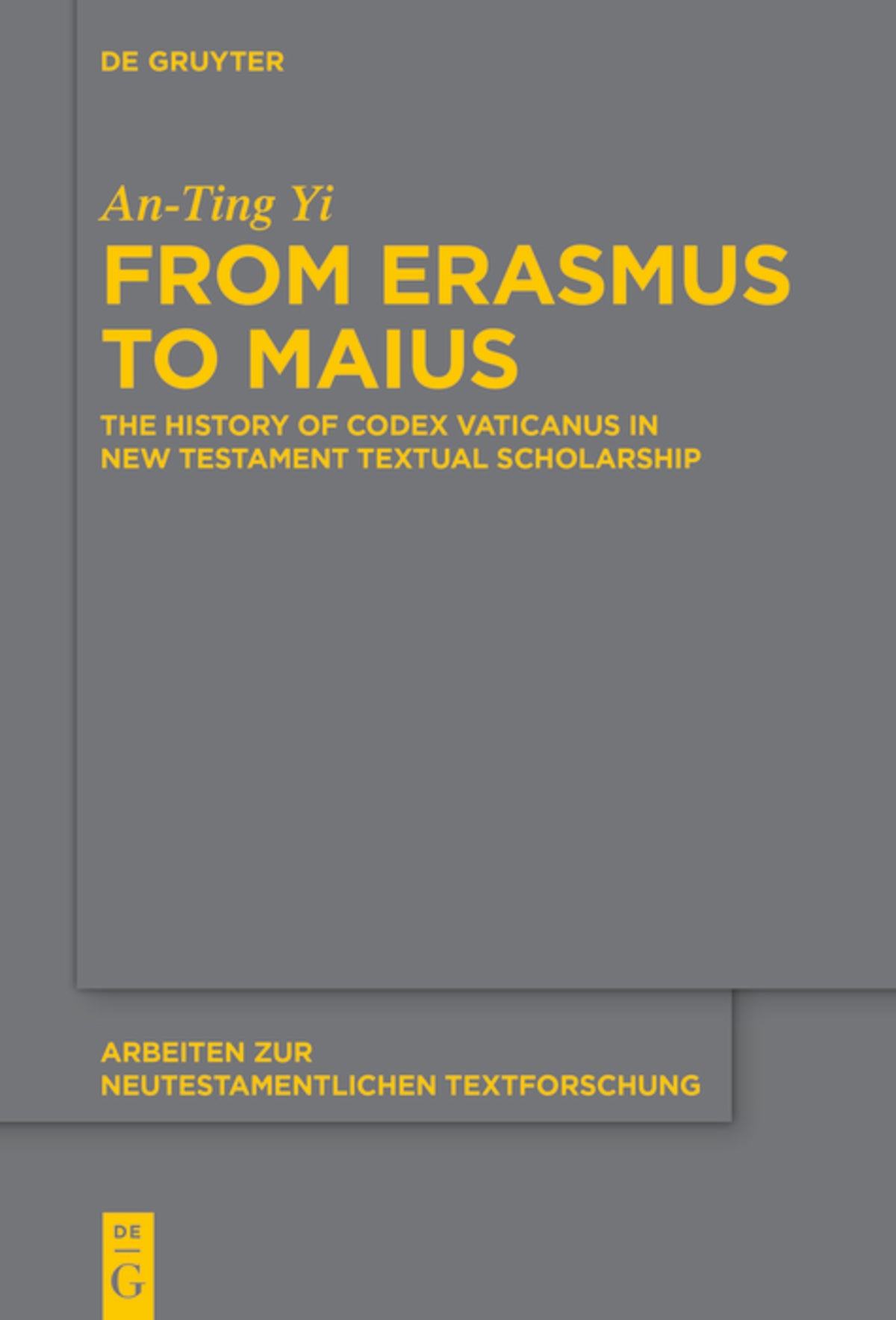 Cover image for From Erasmus to Maius ISBN 9783111453613