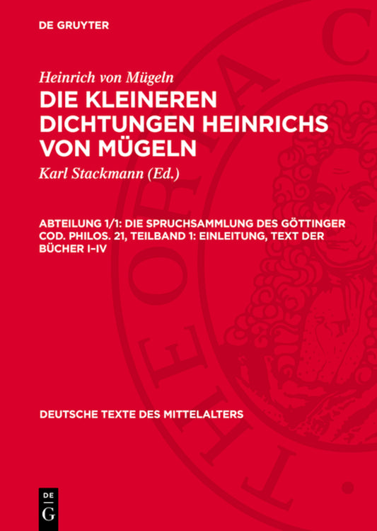 Teilband 1: Einleitung, Text der Bücher I–IV
