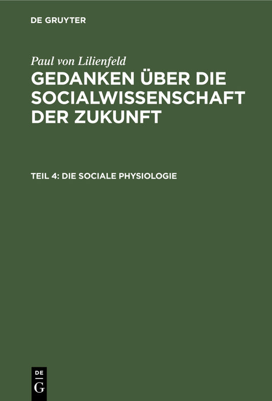 Die sociale Physiologie