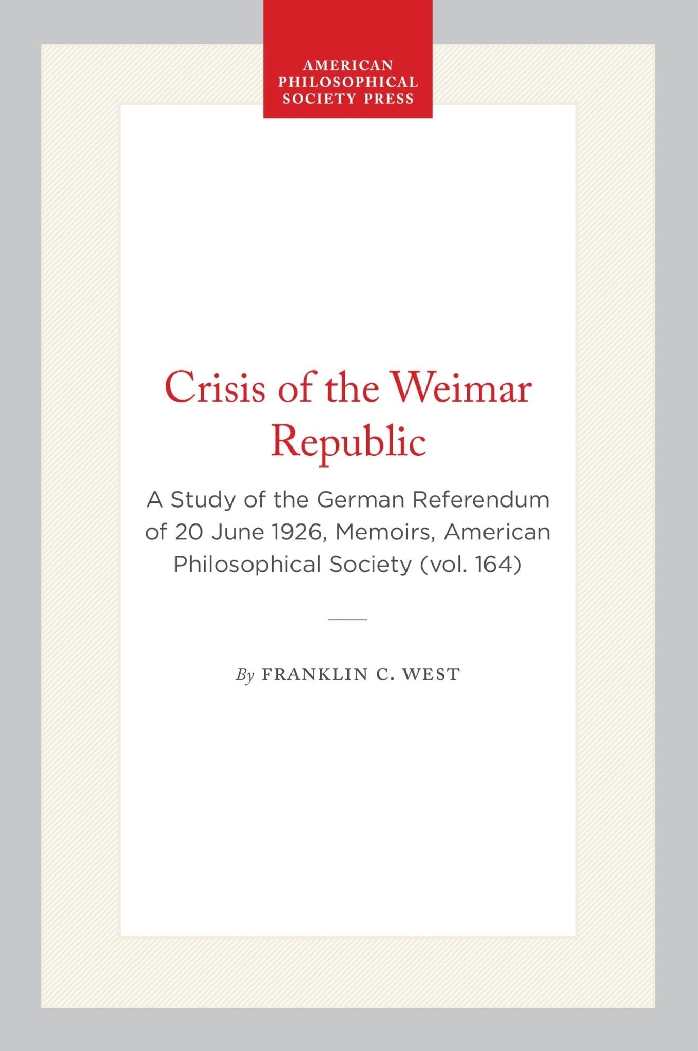 Crisis of the Weimar Republic