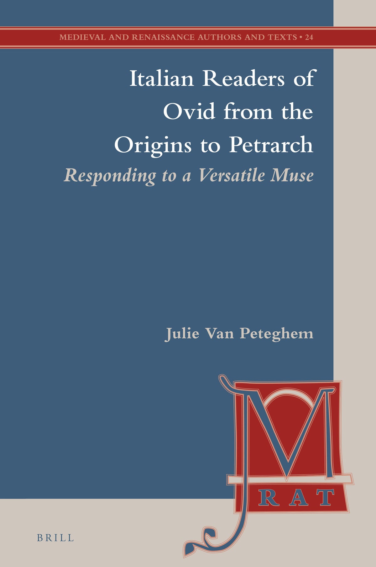 Cover image for Italian Readers of Ovid from the Origins to Petrarch ISBN 9789004421684