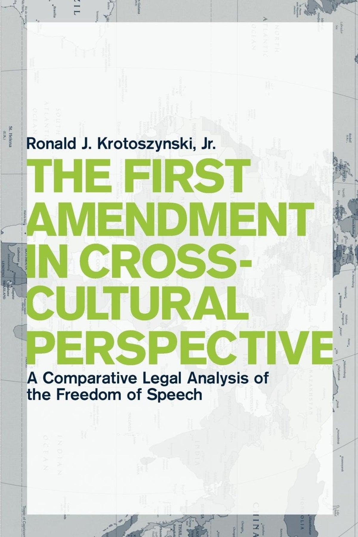 Cover image for The First Amendment in Cross-Cultural Perspective ISBN 9780814748251