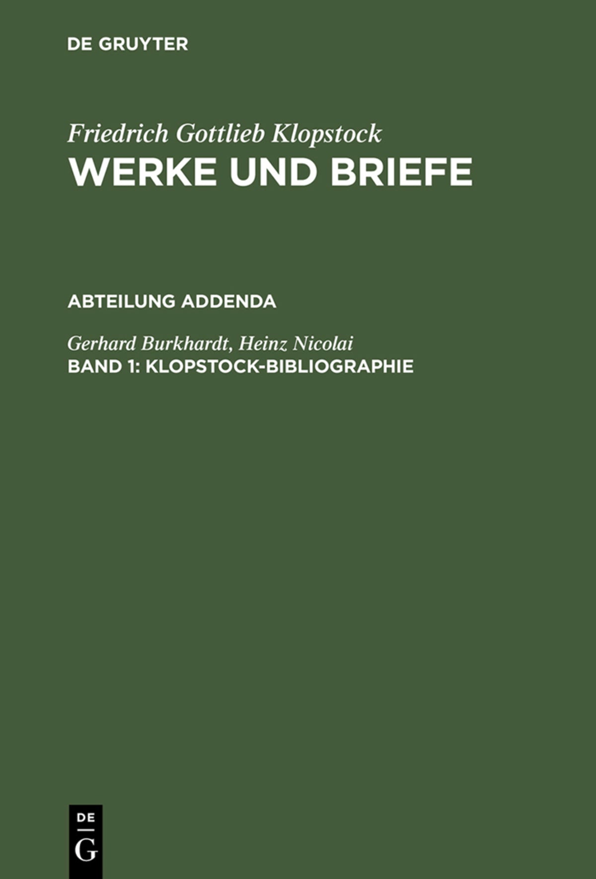 Klopstock-Bibliographie