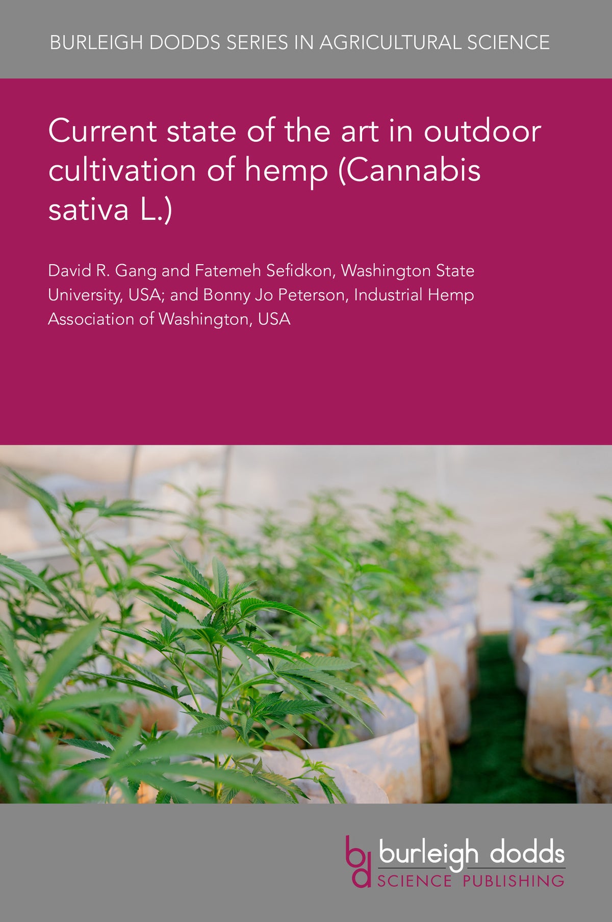 Cover image for Current state of the art in outdoor cultivation of hemp (Cannabis sativa L.) ISBN 9781835457184