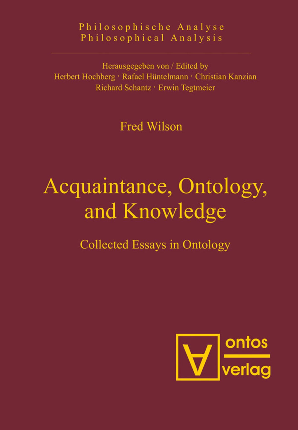 Cover image for Acquaintance, Ontology, and Knowledge ISBN 9783110326659