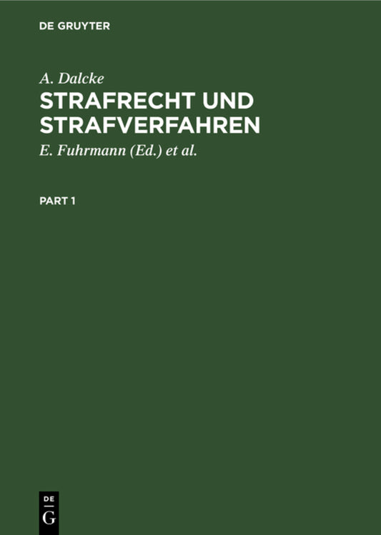Strafrecht und Strafverfahren