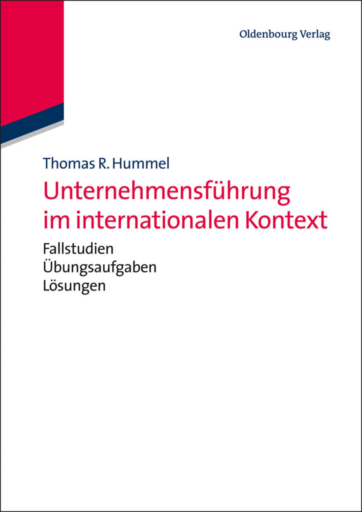 Cover image for Unternehmensführung im internationalen Kontext ISBN 9783486702484