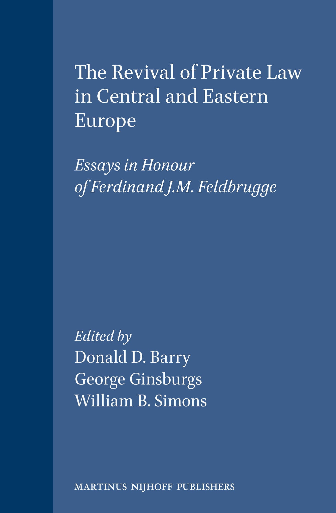 The Revival of Private Law in Central and Eastern Europe