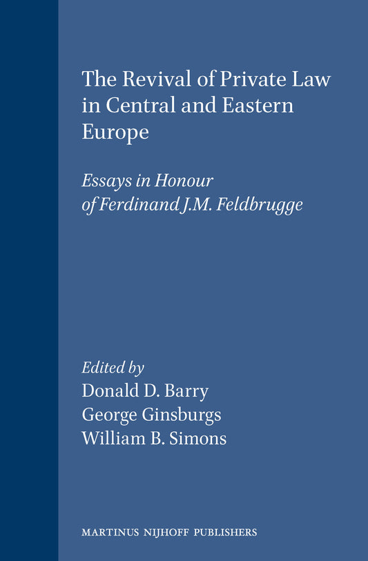 The Revival of Private Law in Central and Eastern Europe