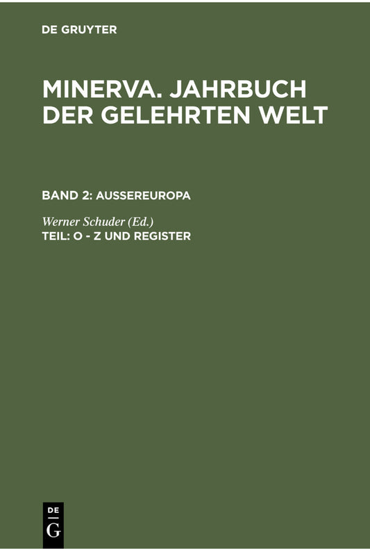 O - Z und Register