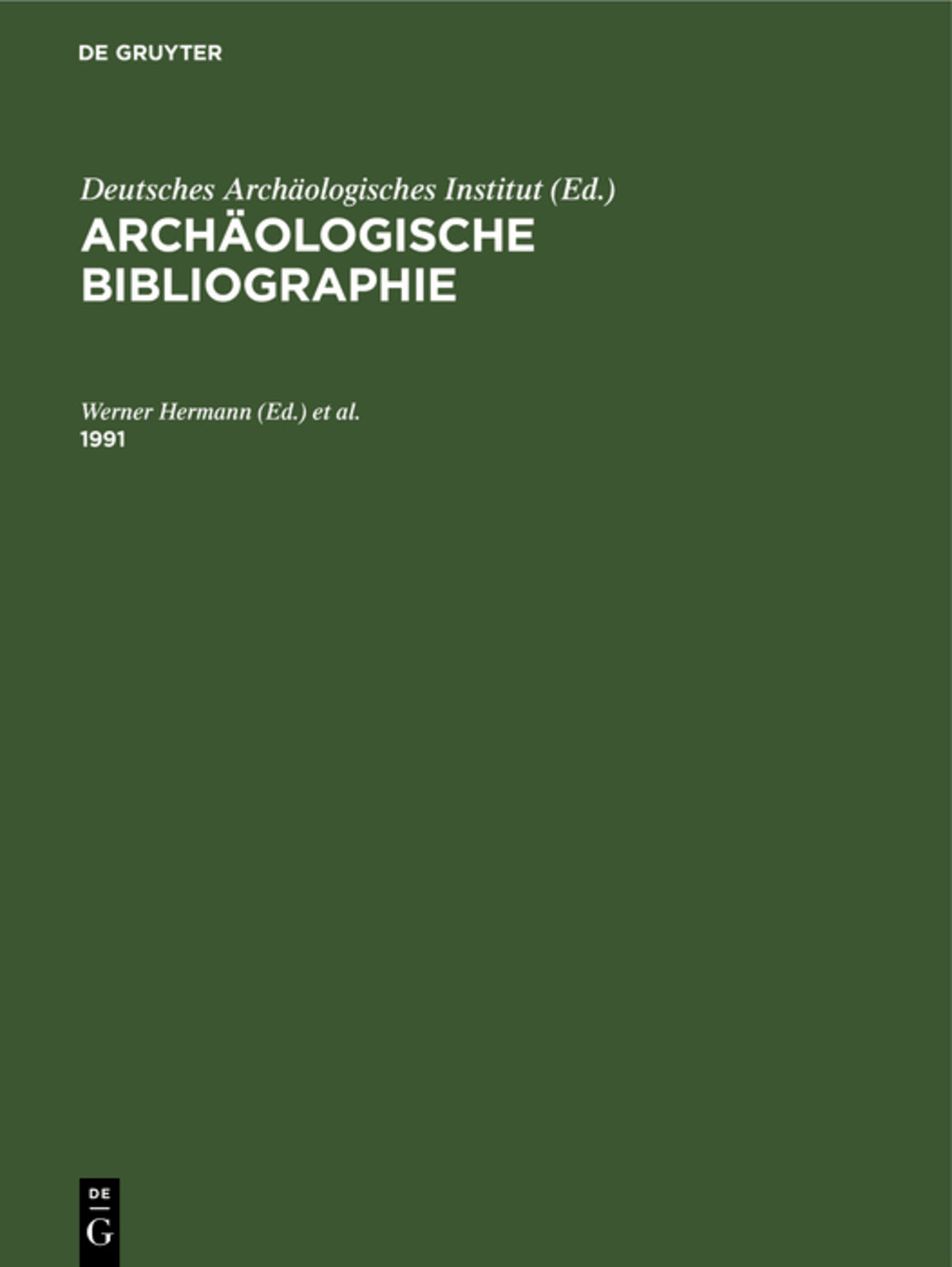 Cover image for 1991 ISBN 9783112303351