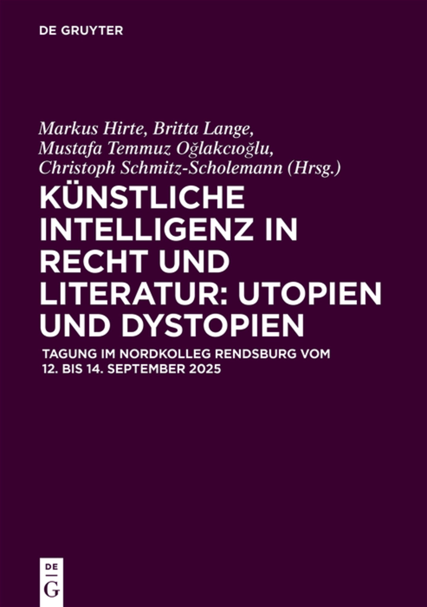 Cover image for Künstliche Intelligenz in Recht und Literatur: Utopien und Dystopien ISBN 