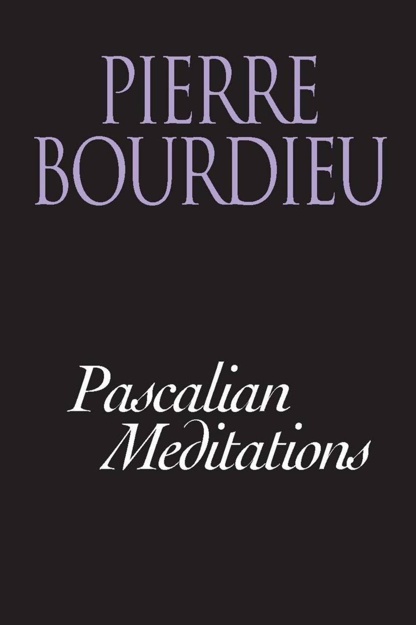 Cover image for Pascalian Meditations ISBN 9780804733311