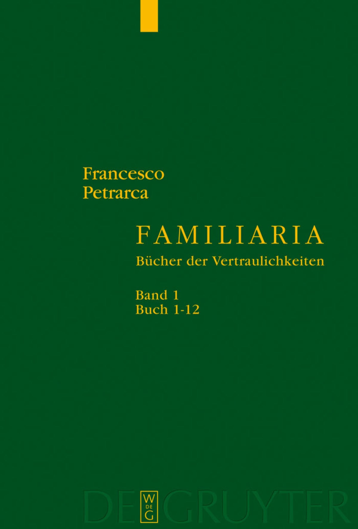 Cover image for Buch 1-12 ISBN 9783110182392