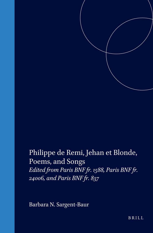 Philippe de Remi, Jehan et Blonde, Poems, and Songs