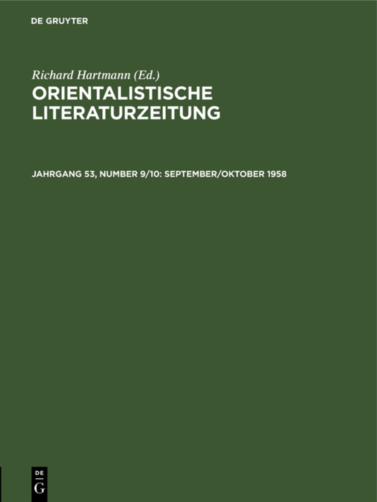 September/Oktober 1958