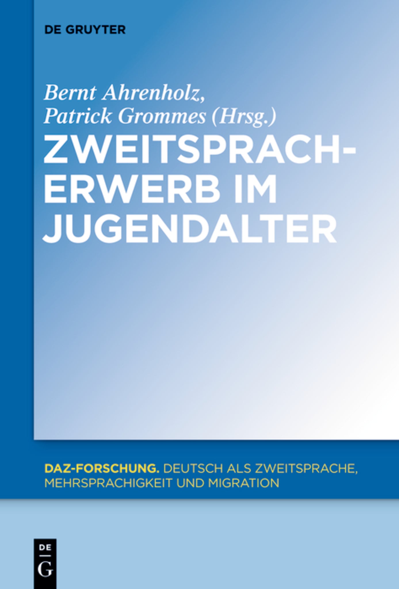 Cover image for Zweitspracherwerb im Jugendalter ISBN 9783110318555