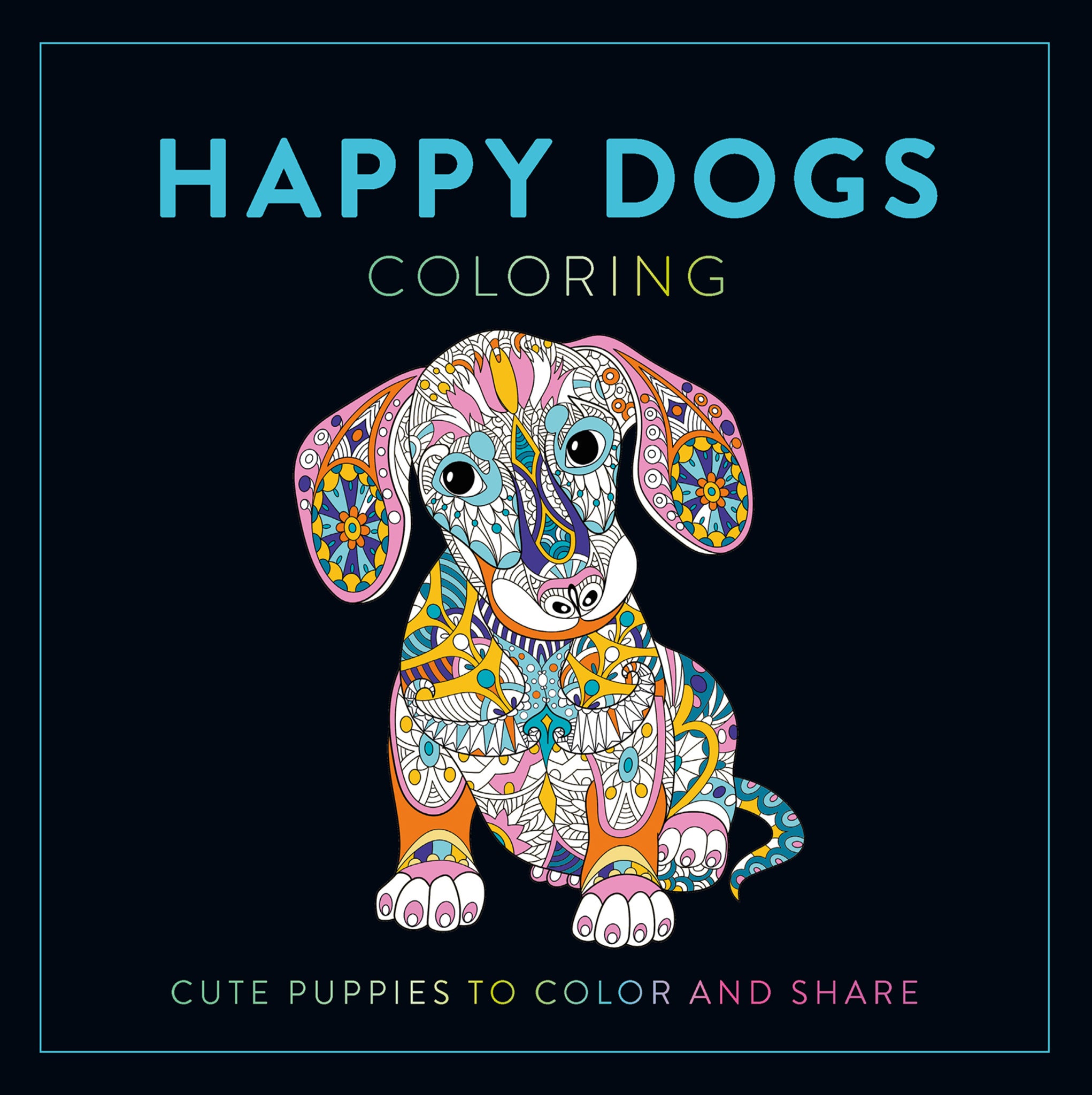 Cover image for Happy Dogs Coloring ISBN 9781915751621